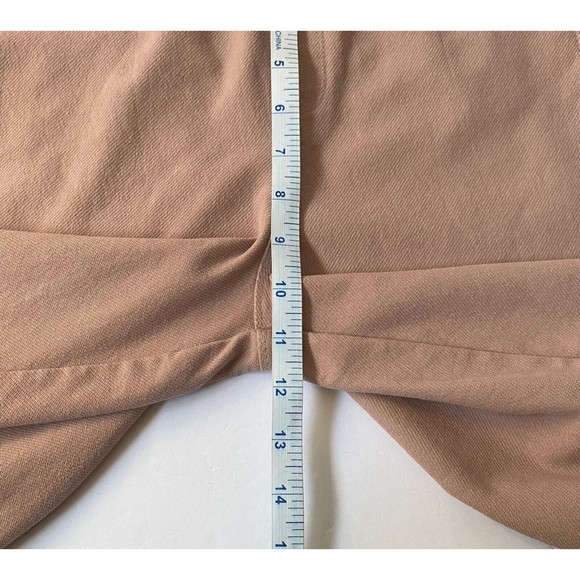 Zara Pants Women's Junior Size 11 - 12 Mauve Pink Wide Leg Crop Stretchy Pull On - Picture 14 of 16